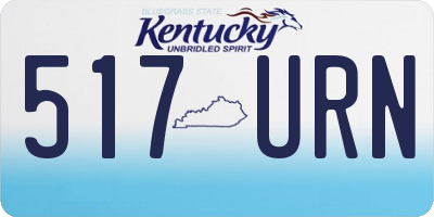 KY license plate 517URN
