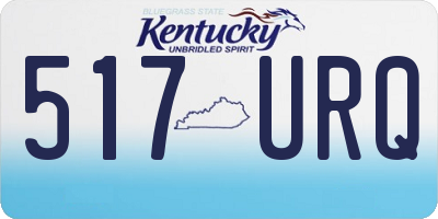 KY license plate 517URQ