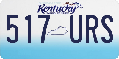 KY license plate 517URS