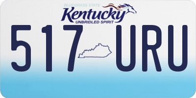 KY license plate 517URU
