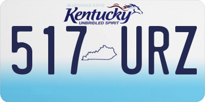 KY license plate 517URZ