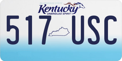 KY license plate 517USC