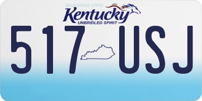 KY license plate 517USJ