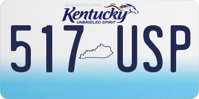 KY license plate 517USP