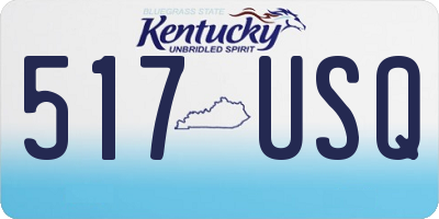 KY license plate 517USQ