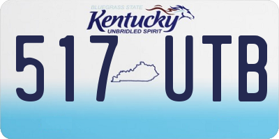KY license plate 517UTB