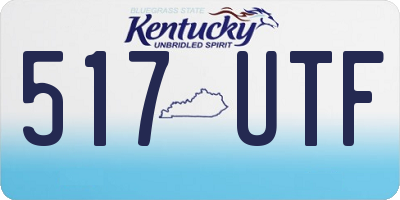 KY license plate 517UTF