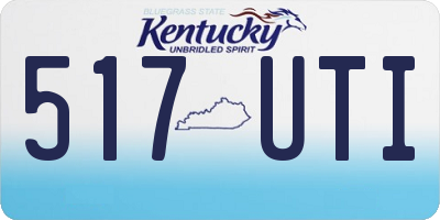 KY license plate 517UTI