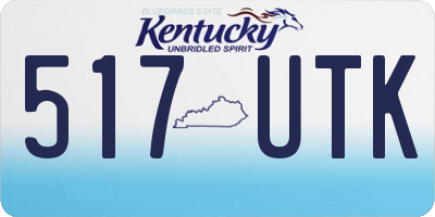 KY license plate 517UTK