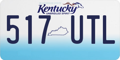 KY license plate 517UTL