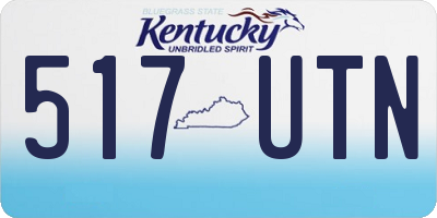 KY license plate 517UTN