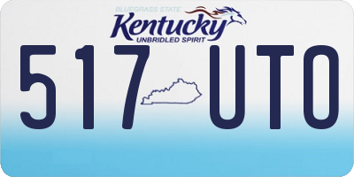 KY license plate 517UTO