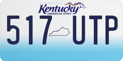 KY license plate 517UTP