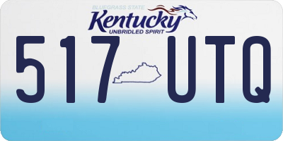 KY license plate 517UTQ