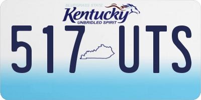 KY license plate 517UTS