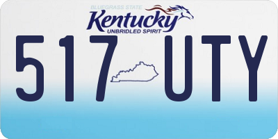 KY license plate 517UTY