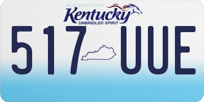 KY license plate 517UUE