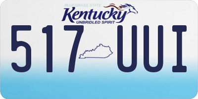 KY license plate 517UUI