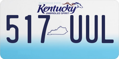 KY license plate 517UUL