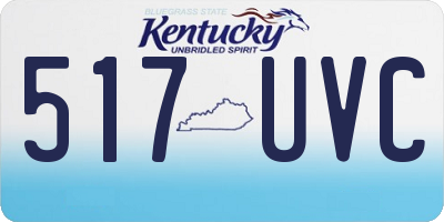 KY license plate 517UVC