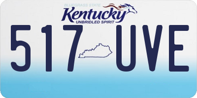 KY license plate 517UVE
