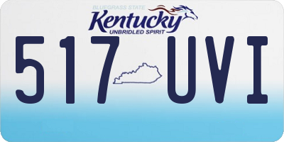 KY license plate 517UVI