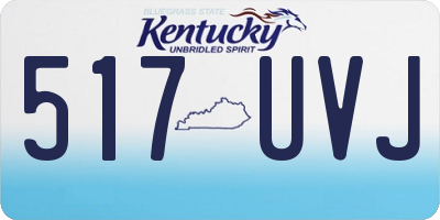 KY license plate 517UVJ