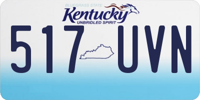 KY license plate 517UVN