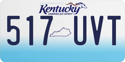 KY license plate 517UVT