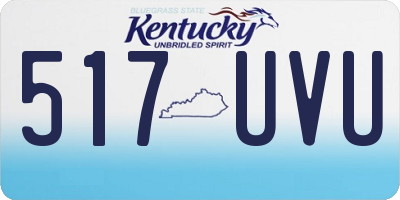 KY license plate 517UVU