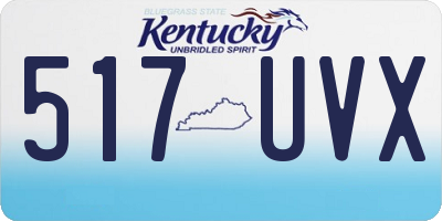 KY license plate 517UVX