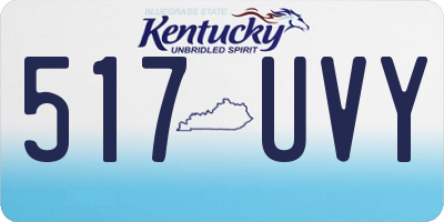 KY license plate 517UVY
