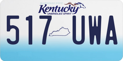 KY license plate 517UWA