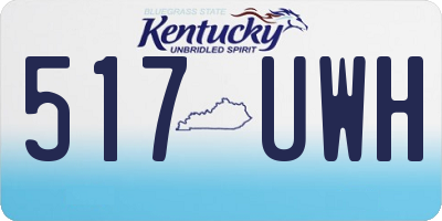 KY license plate 517UWH