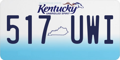 KY license plate 517UWI