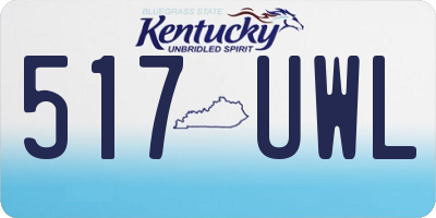 KY license plate 517UWL