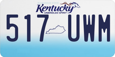KY license plate 517UWM