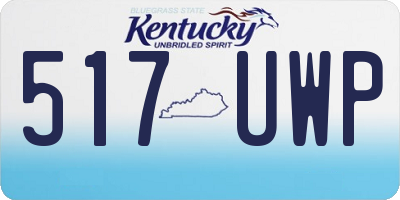 KY license plate 517UWP