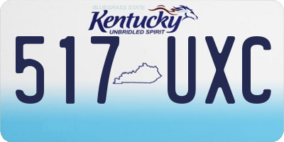 KY license plate 517UXC