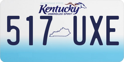 KY license plate 517UXE
