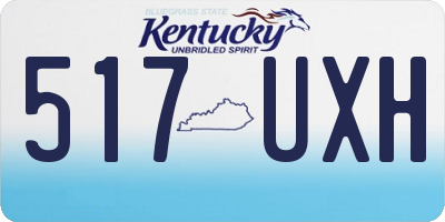 KY license plate 517UXH