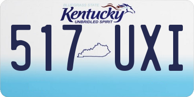 KY license plate 517UXI