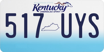 KY license plate 517UYS