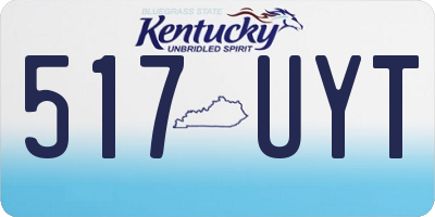 KY license plate 517UYT