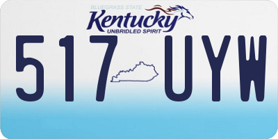 KY license plate 517UYW