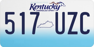 KY license plate 517UZC