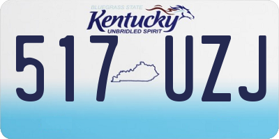 KY license plate 517UZJ