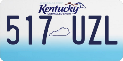 KY license plate 517UZL