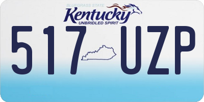 KY license plate 517UZP