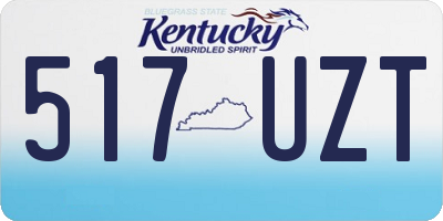 KY license plate 517UZT